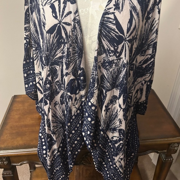 SAACHI indigo long blue kimono - Picture 2 of 7